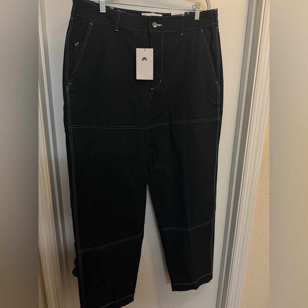 NIKE SB DOUBLE KNEE BLACK SKATE PANTS